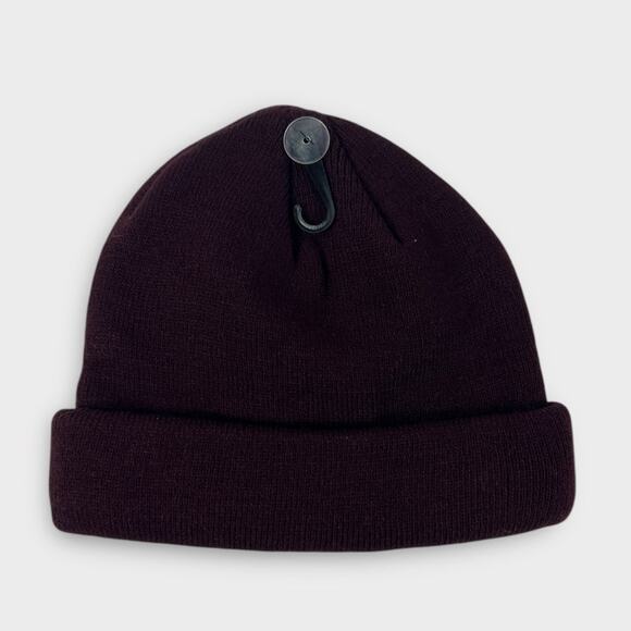 Vince Camuto Ribbed Knit Cuff Beanie in Burgundy NEW - Picture 3 of 5